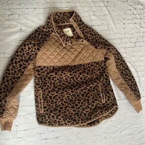 Abercrombie Leopard Pullover Fleece